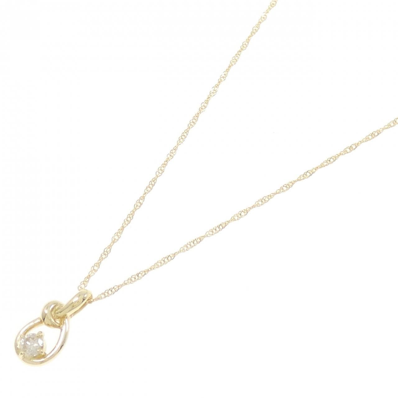 K18YG ダイヤモンド ネックレス 0.1CT