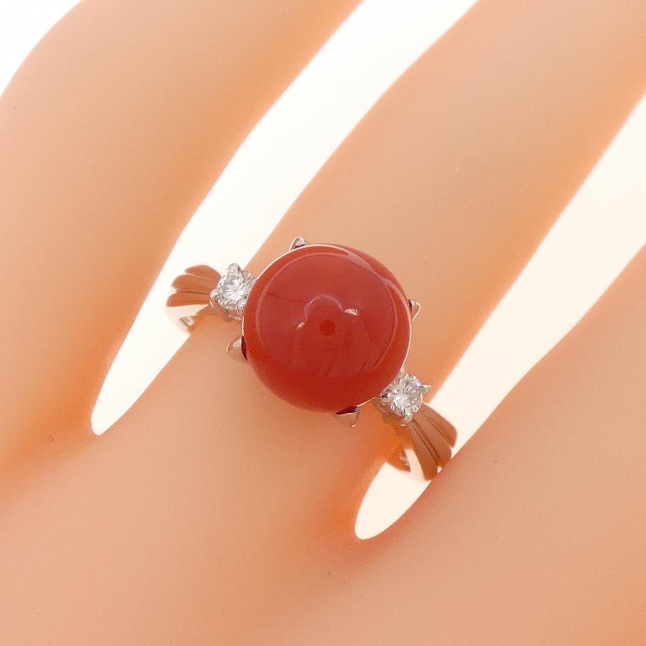 PT900 サンゴ リング 8.8mm