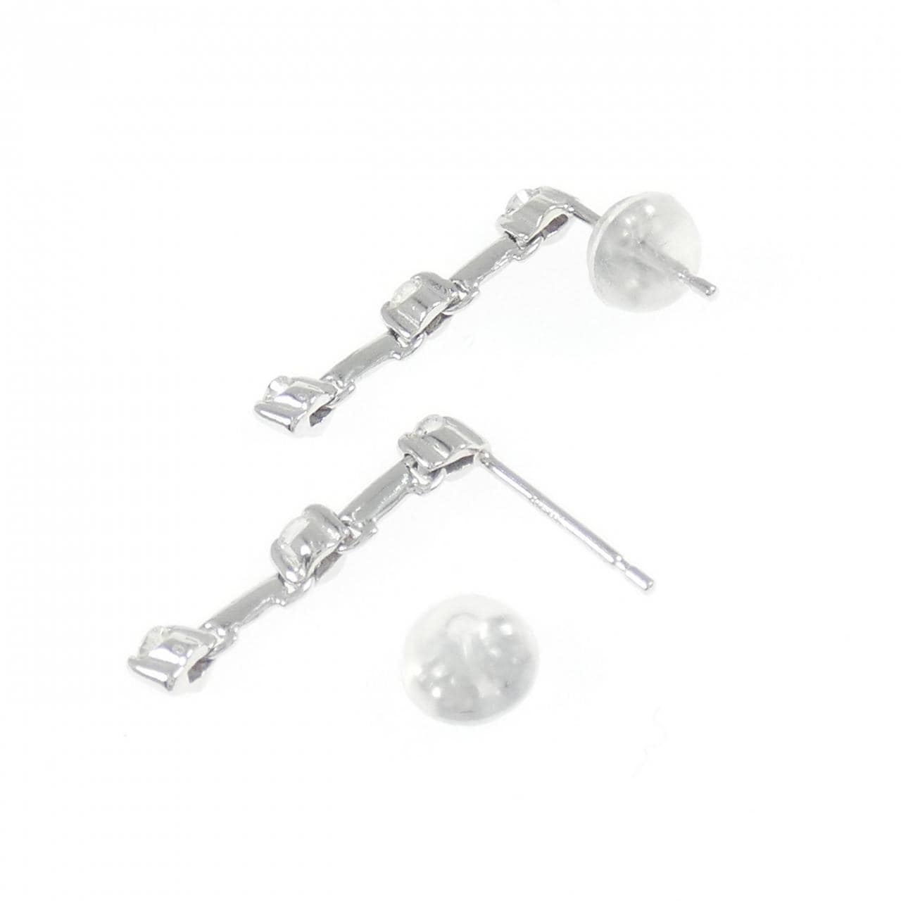 K18WG ダイヤモンド ピアス 0.2CT