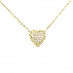 星の砂 ハート ダイヤモンド ネックレス 0.40CT