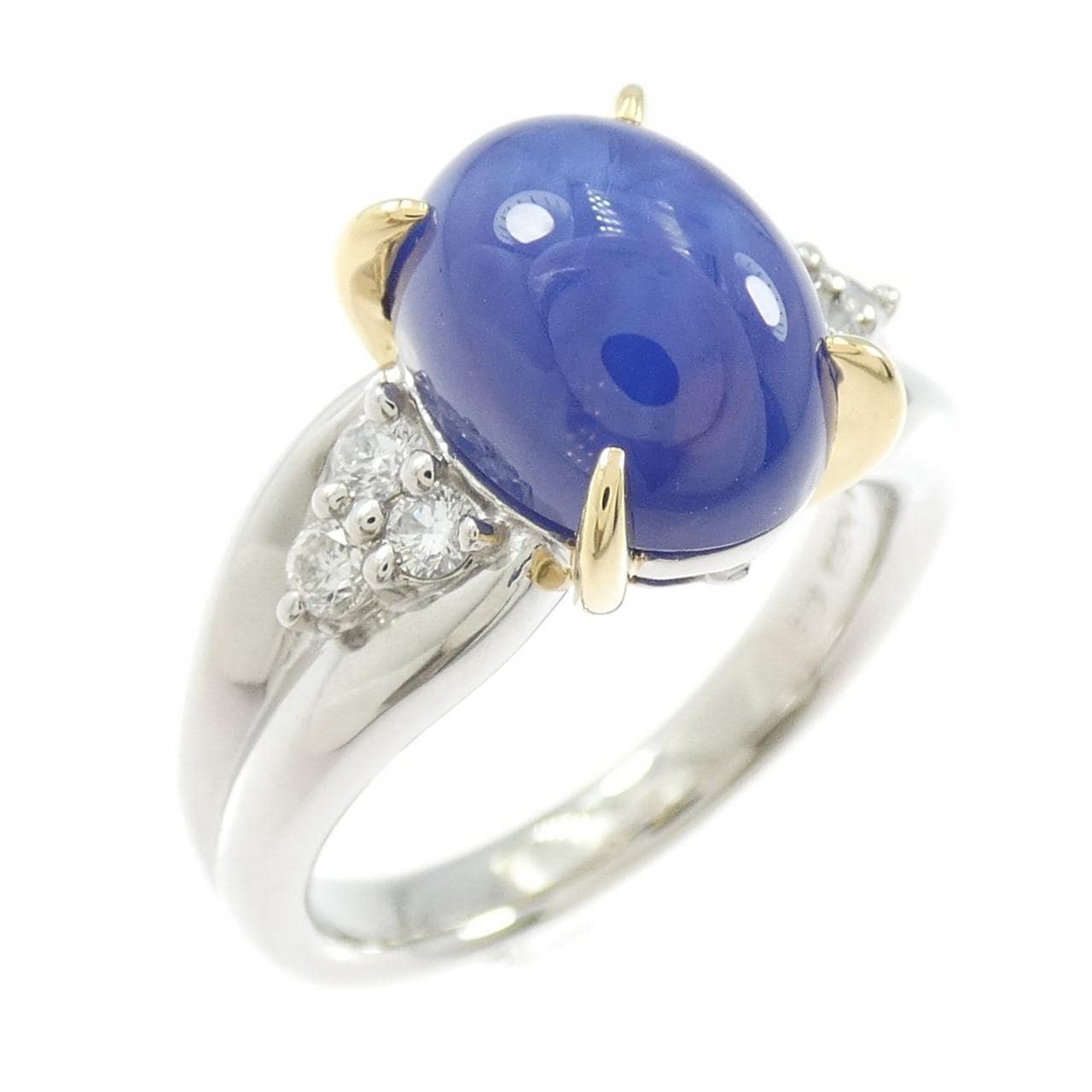 クレサンベール 合成スターサファイヤ リング 4.17CT