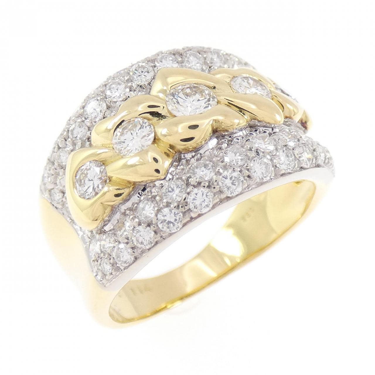 750YG/750WG ダイヤモンド リング 0.31CT