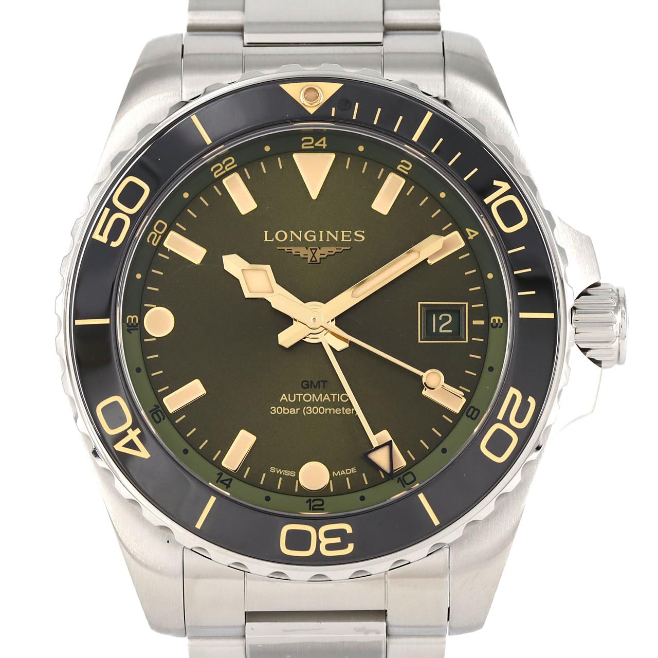 [未使用品] LONGINES Hydro Conquest GMT L3.790.4.06.6 SS自动上弦