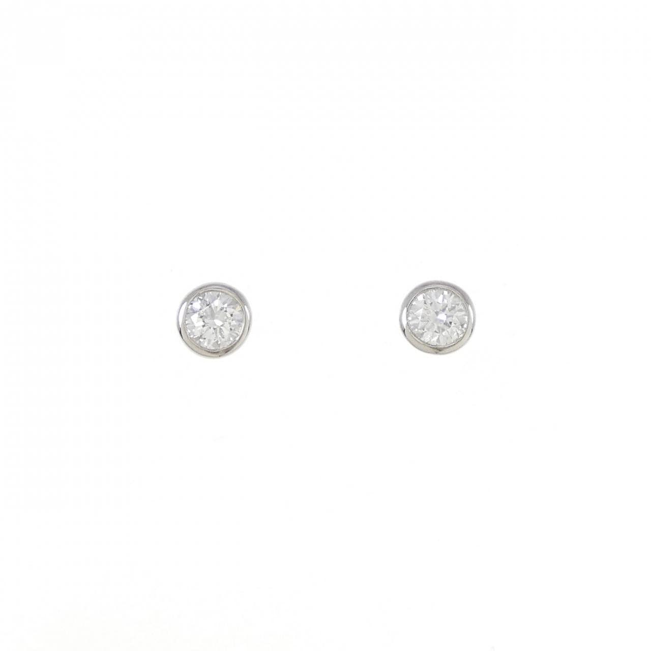 [再加工款] PT/ST鑽石耳環 0.202CT 0.209CT E SI2 良好