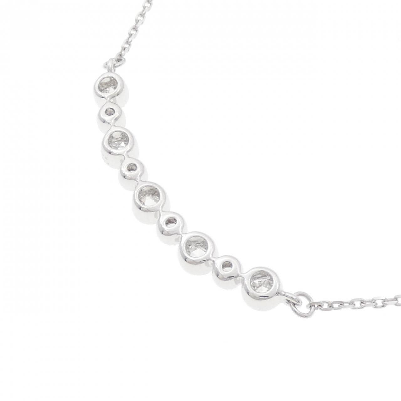 K18WG ダイヤモンド ネックレス 0.43CT