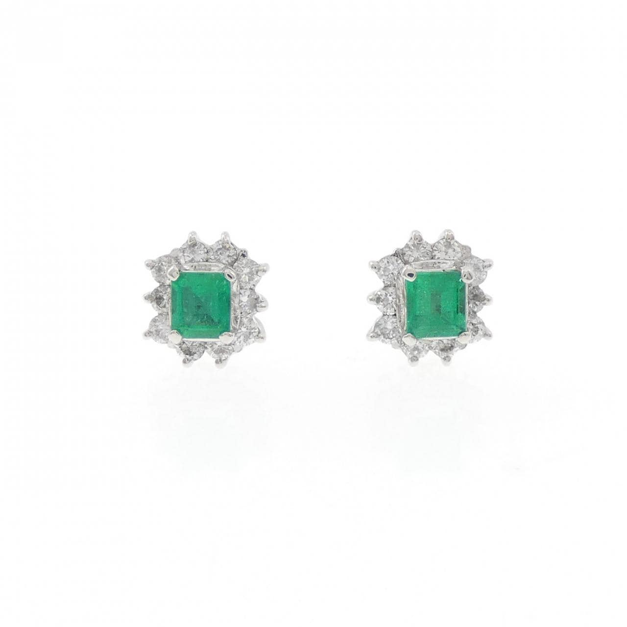 PT900翡翠耳钉0.41CT