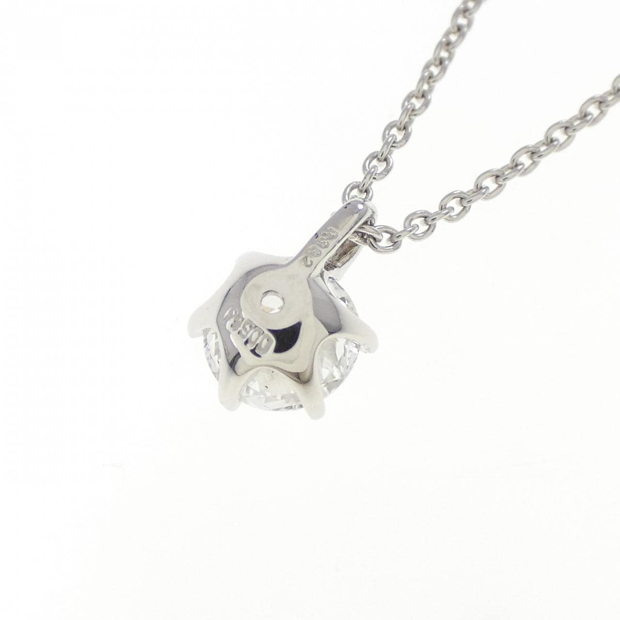 【リメイク】PT900/PT850 ソリティア ダイヤモンド ネックレス 0.382CT D SI1 3EXT