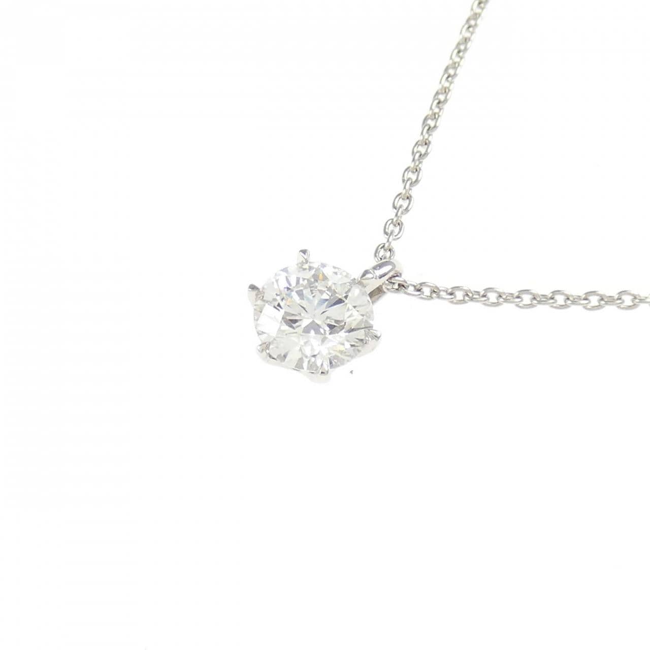 【リメイク】PT900/PT850 ダイヤモンド ネックレス 0.417CT E SI1 EXT H&C