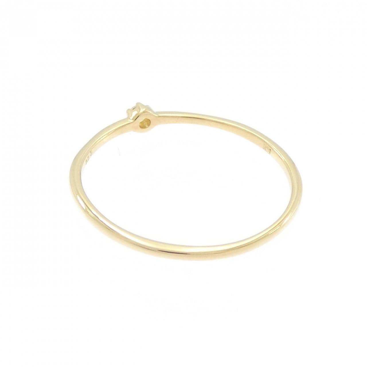 【リメイク】K18YG ソリティア ダイヤモンド リング 0.03CT