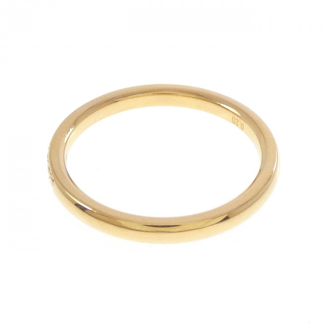 【リメイク】K24YG ハーフエタニティ ダイヤモンド リング 0.20CT