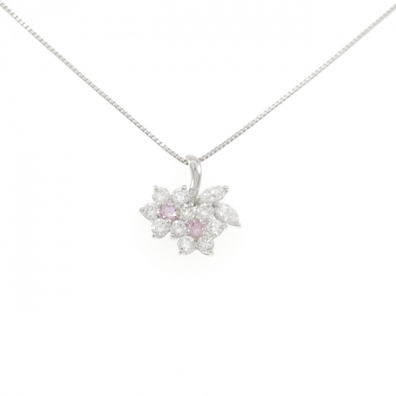 PT900/PT850 ダイヤモンド ネックレス 0.114CT FIPP SI1