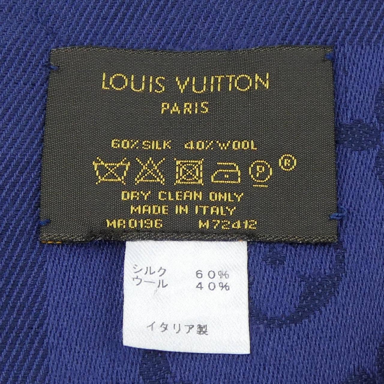 ルイヴィトン LOUIS VUITTON ショール モノグラム M72412 ショール
