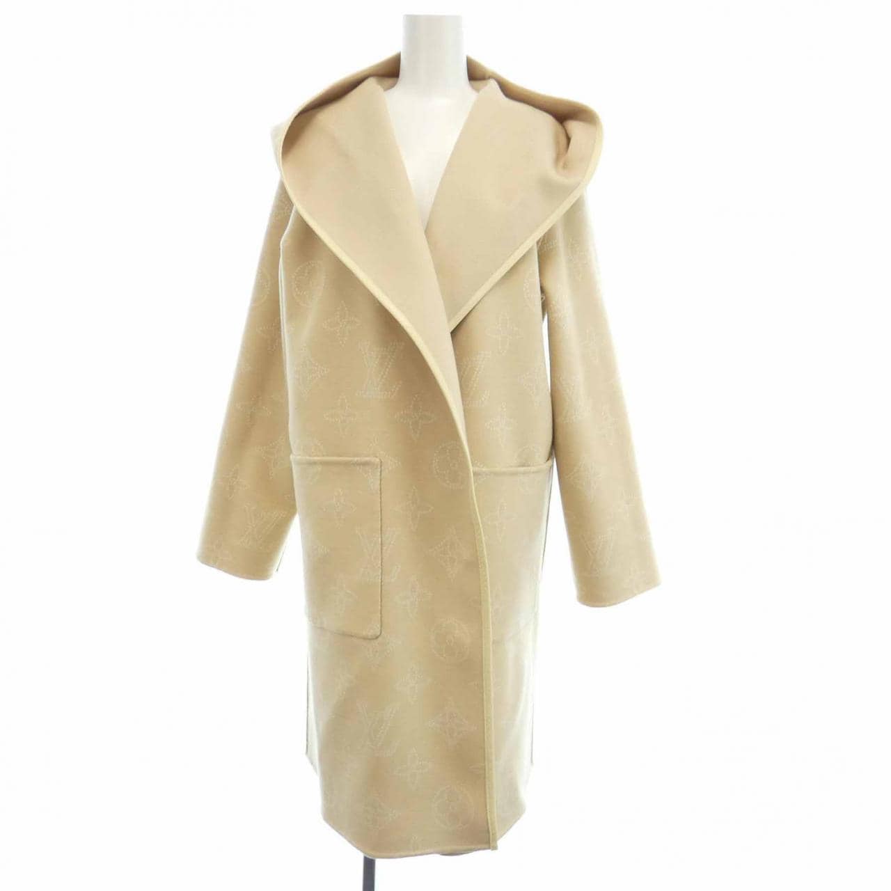 ルイヴィトン LOUIS VUITTON リバーシブルシグネチャーフードラップコート FSCO07PGY コート
