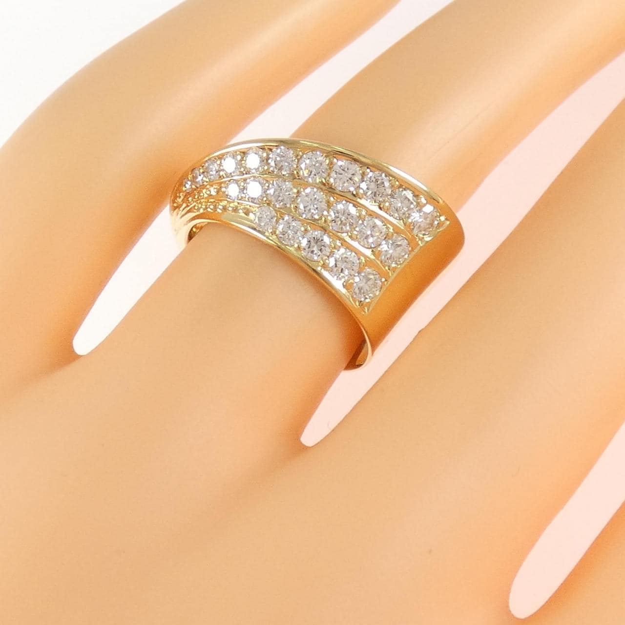 K18YG ダイヤモンド リング 0.81CT