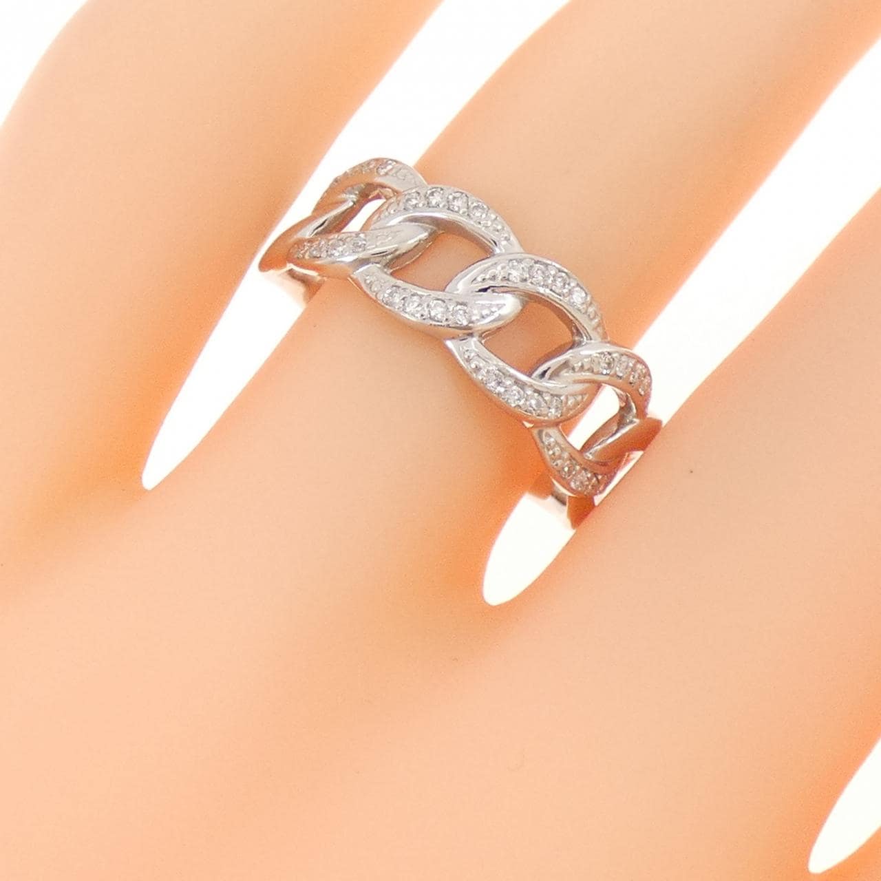 PT950 ダイヤモンド リング 0.10CT