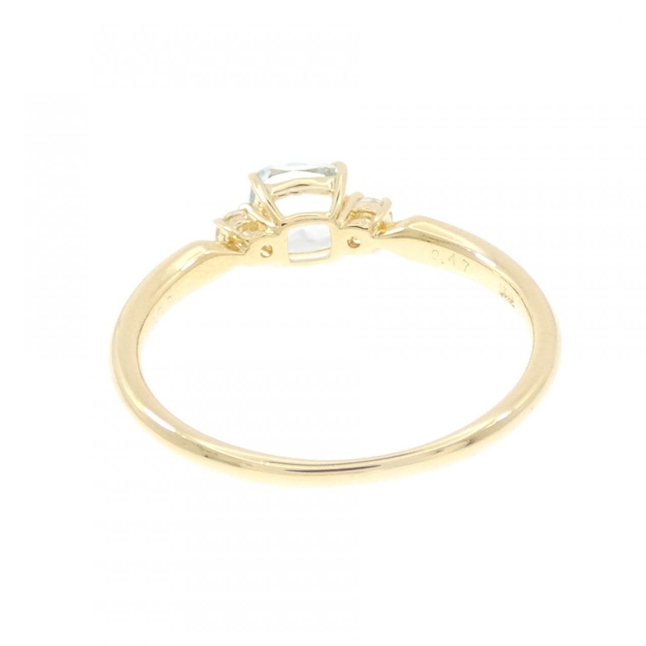 K18YG アクアマリン リング 0.47CT