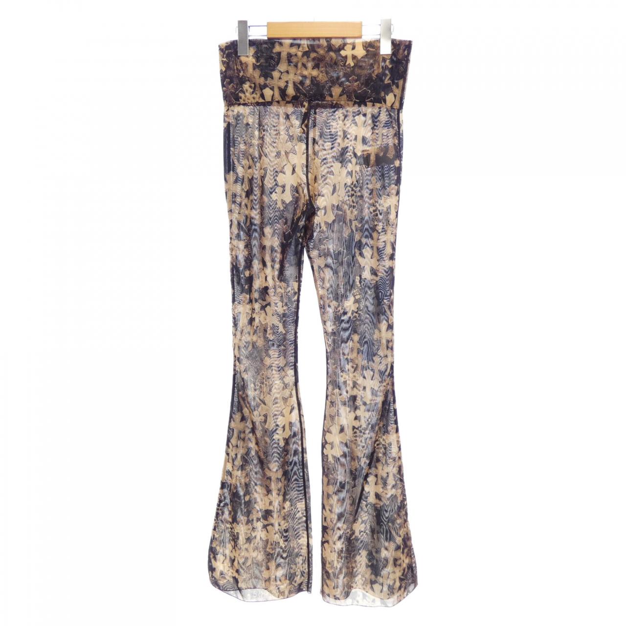 クロムハーツ CHROME HEARTS Cemetery Cross Mesh Lace Flare 401213849******343 パンツ