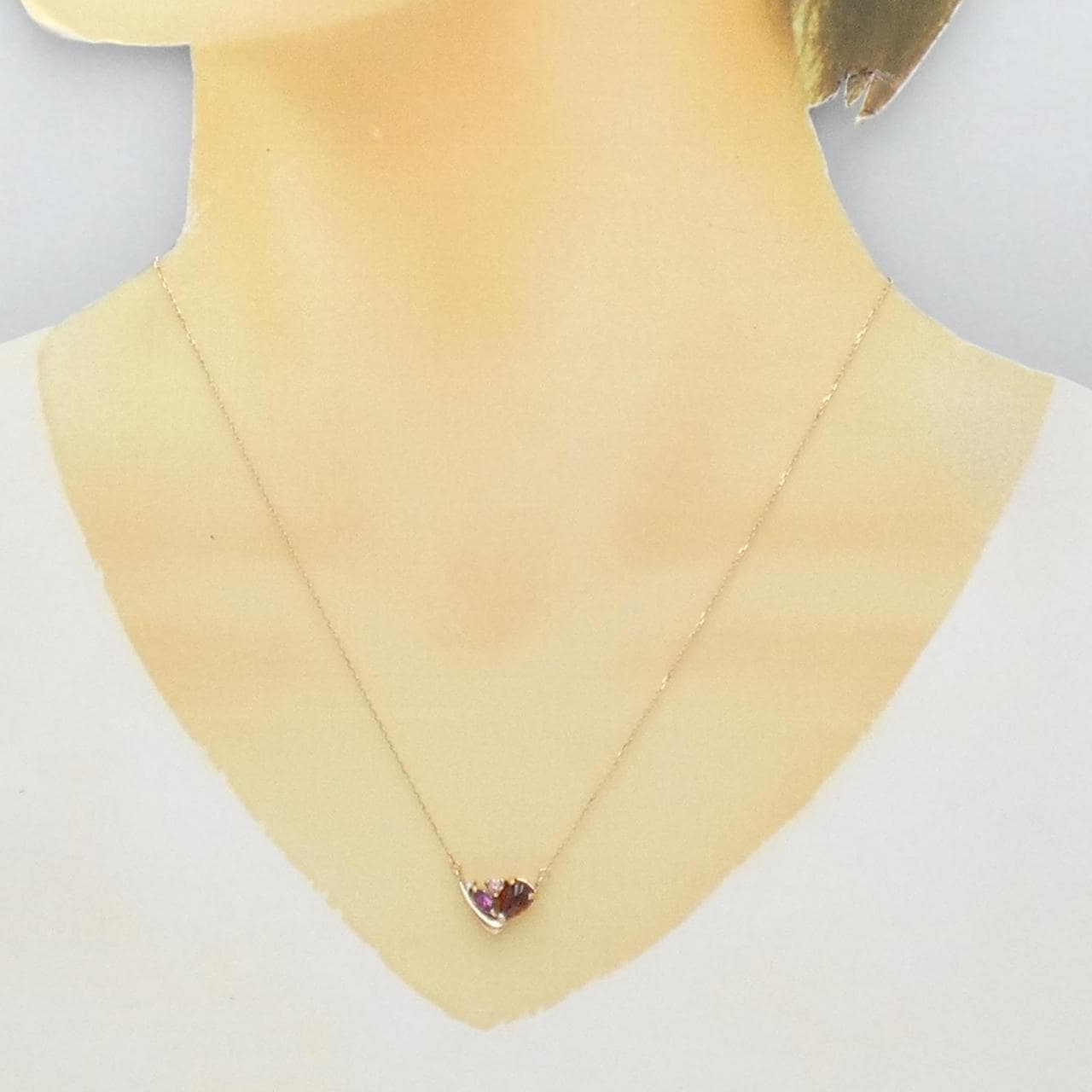 K10PG/K18PG Garnet necklace