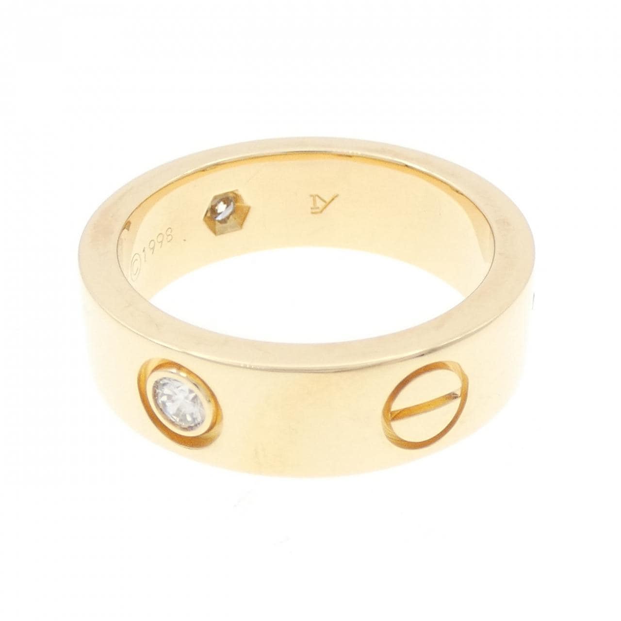 CARTIER LOVE half 鑽石指