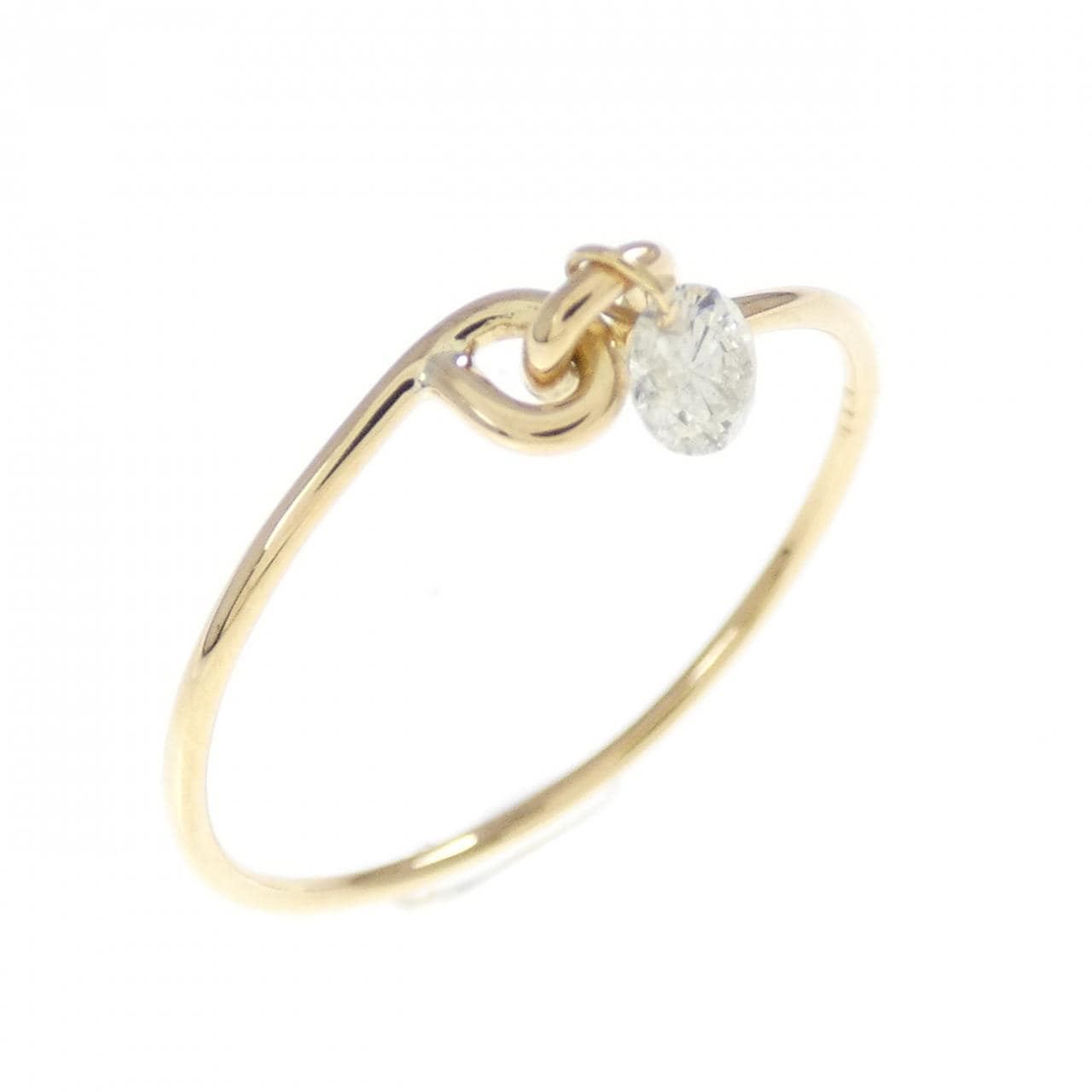 K18YG ダイヤモンド リング 0.10CT