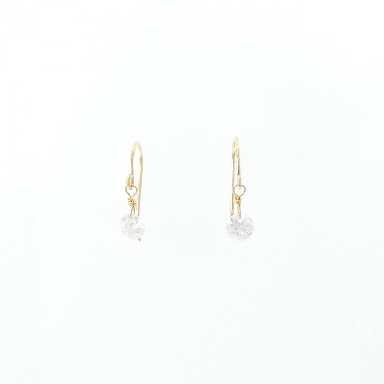 K18YG ダイヤモンド ピアス 0.2CT