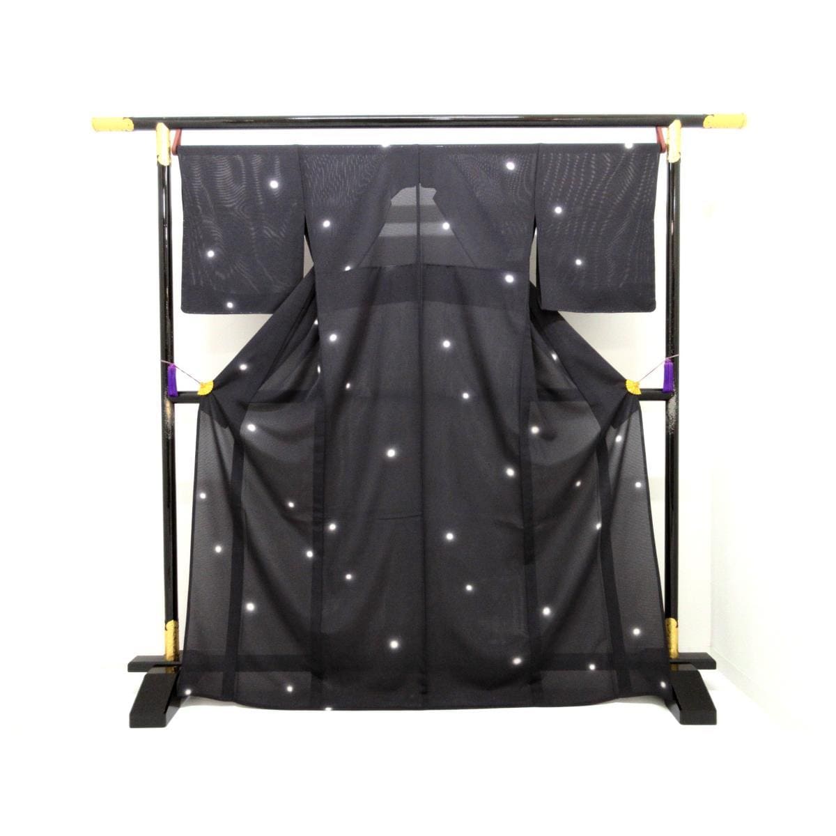 【新品】単衣　駒絽小紋