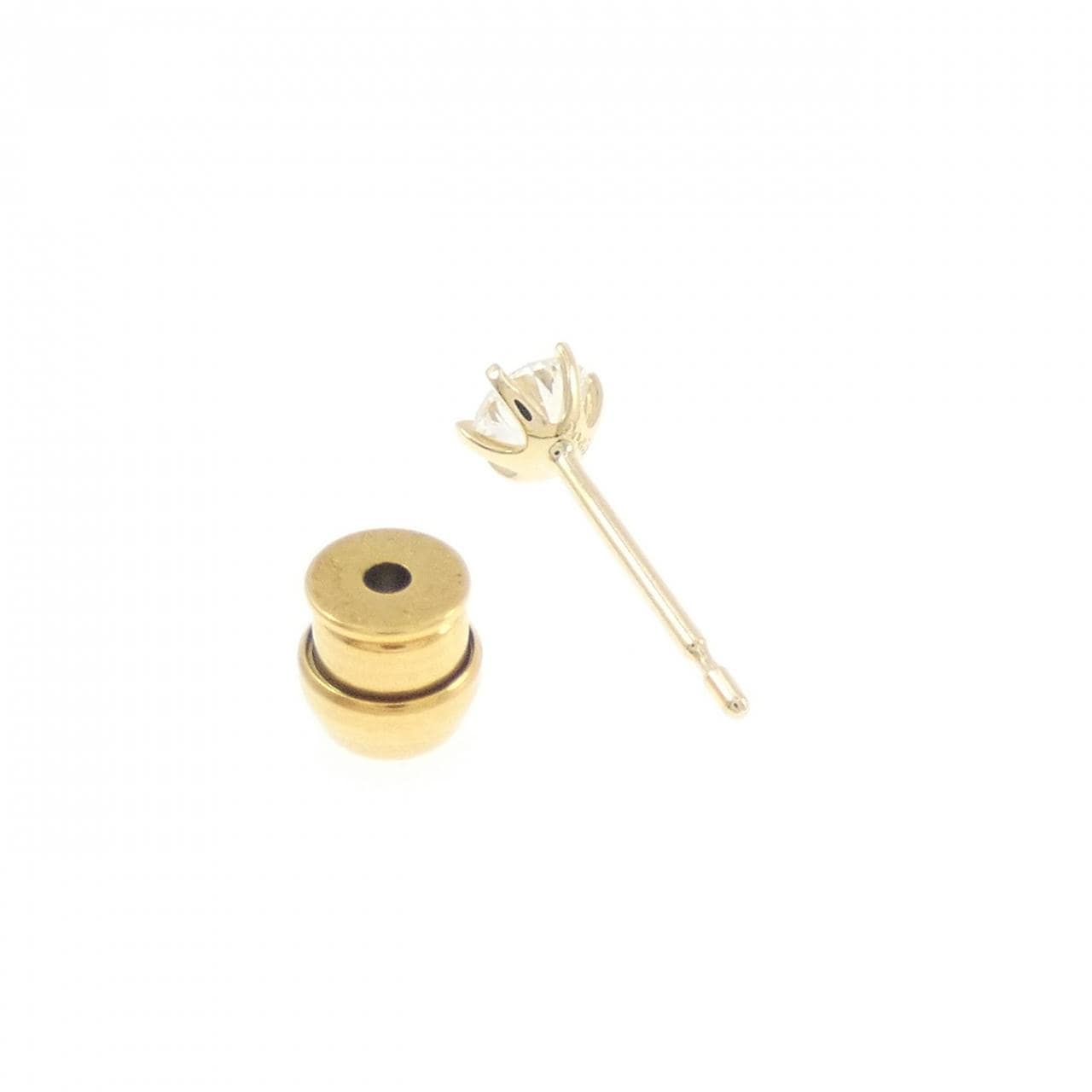 【リメイク】K18YG/ST ダイヤモンド ピアス 0.200CT G VS2 VG 片耳