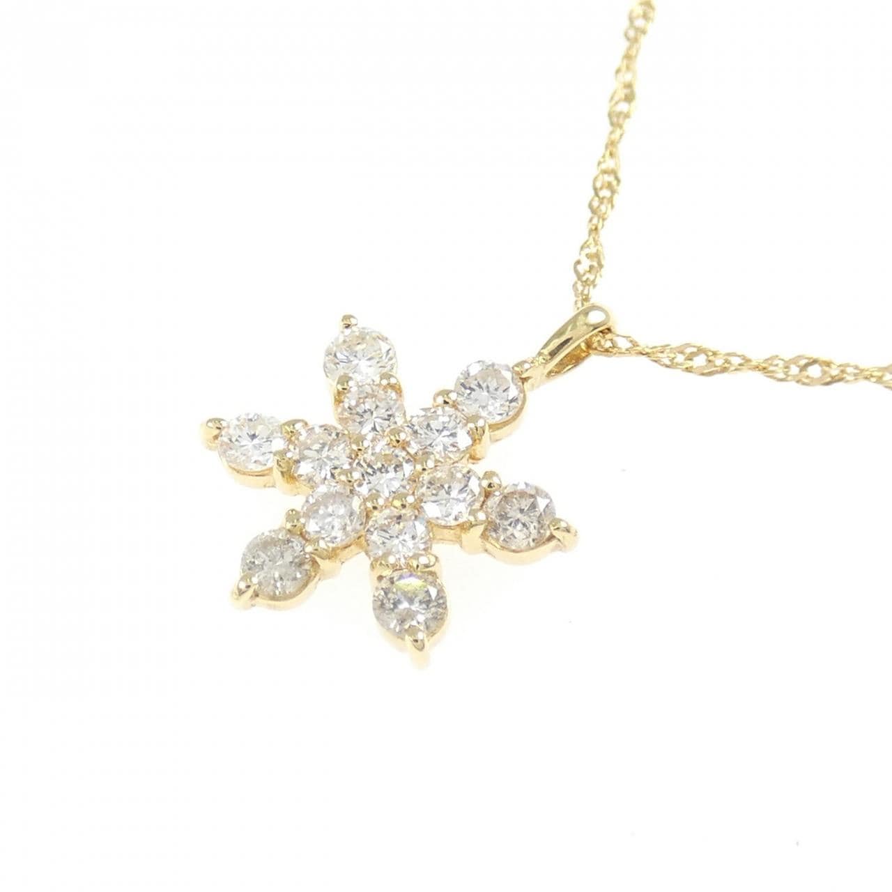 K18YG ダイヤモンド ネックレス 0.3CT
