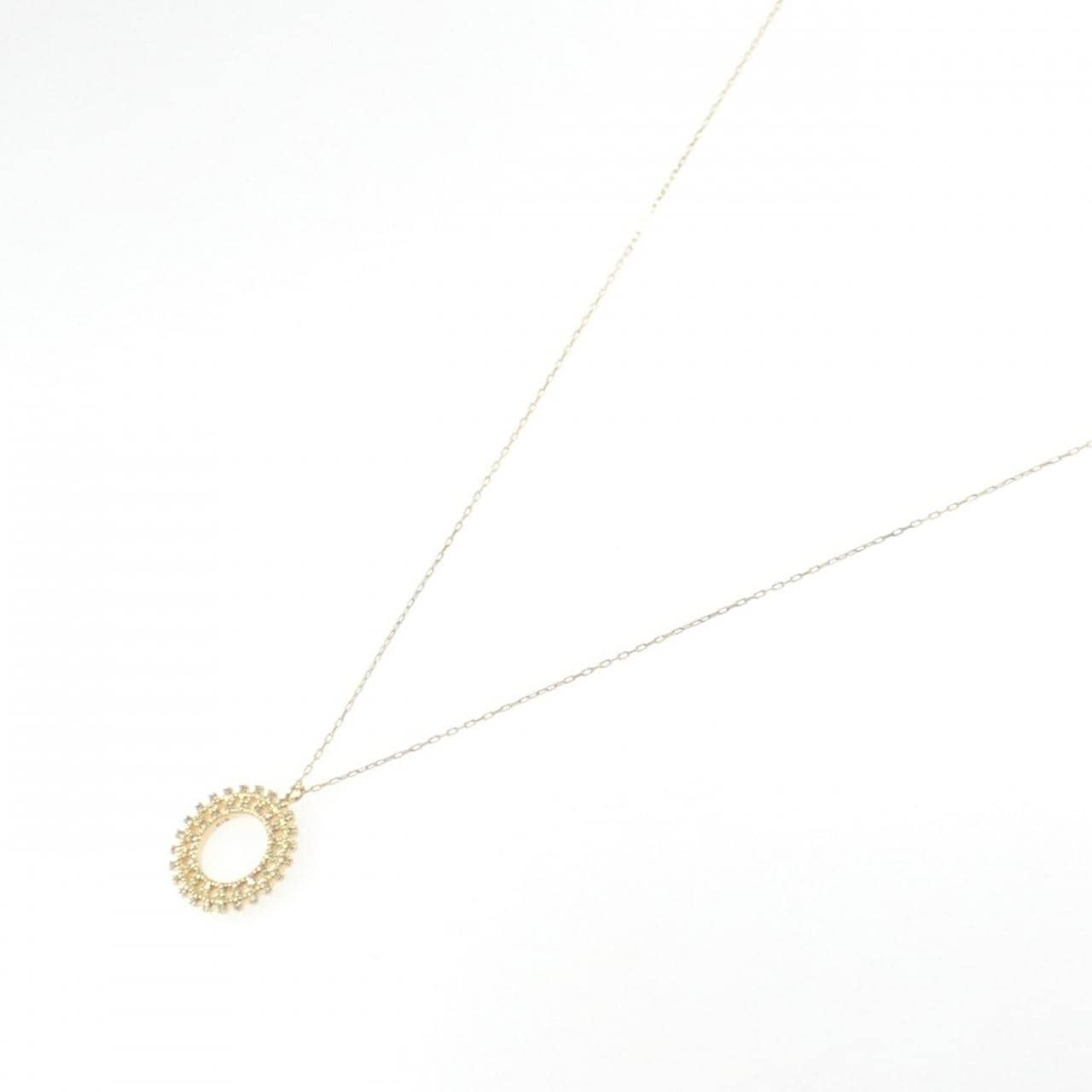 K18YG ダイヤモンド ネックレス 0.06CT
