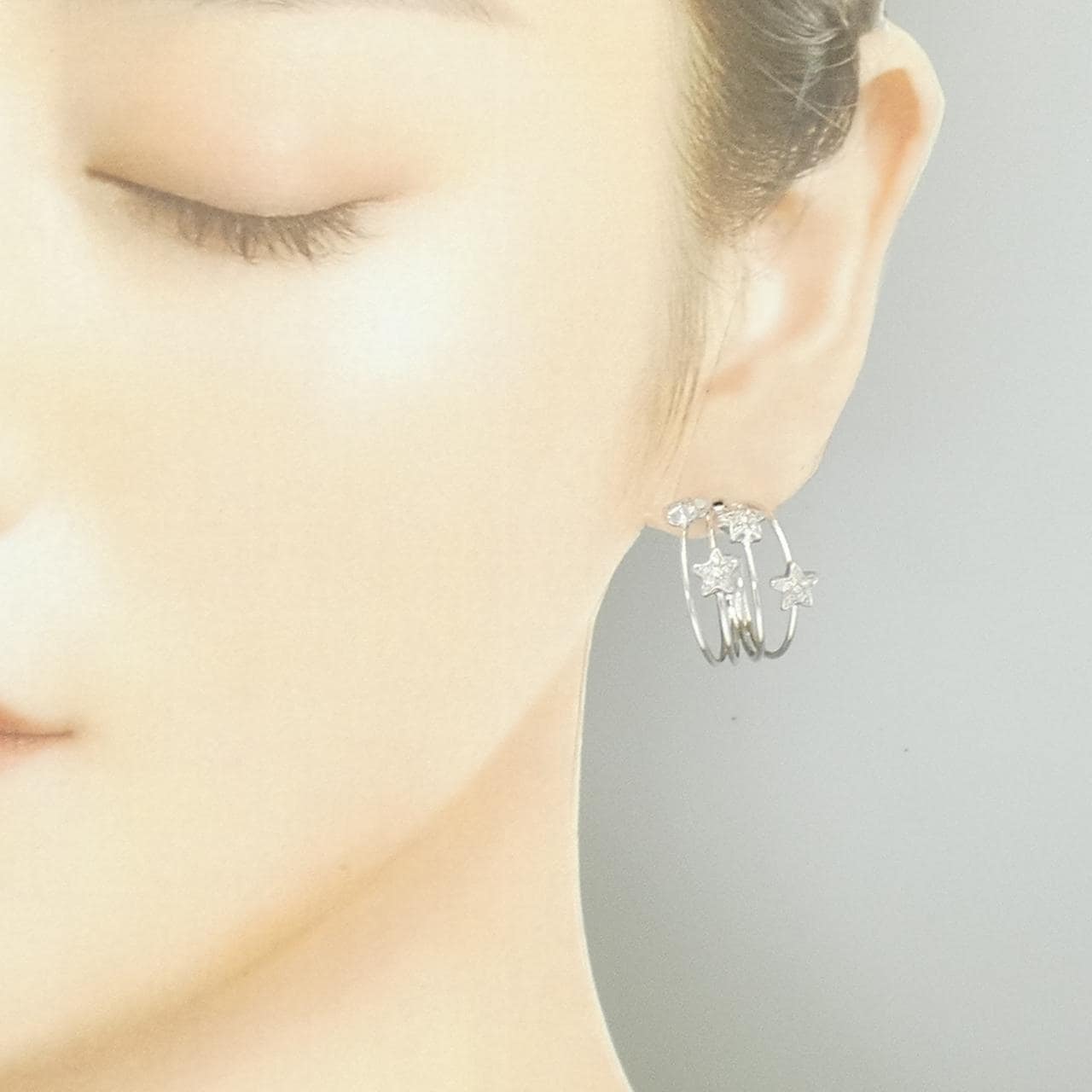 ポンテヴェキオ スター ダイヤモンド ピアス 0.31CT