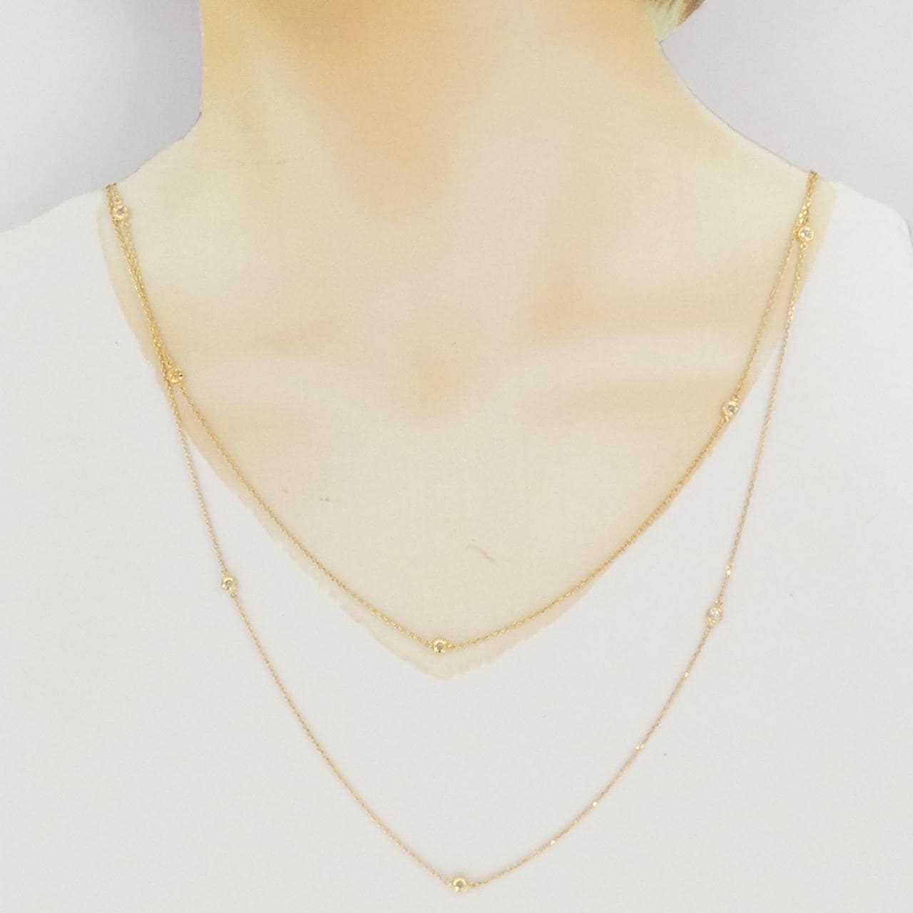 K18YG ダイヤモンド ネックレス 0.70CT