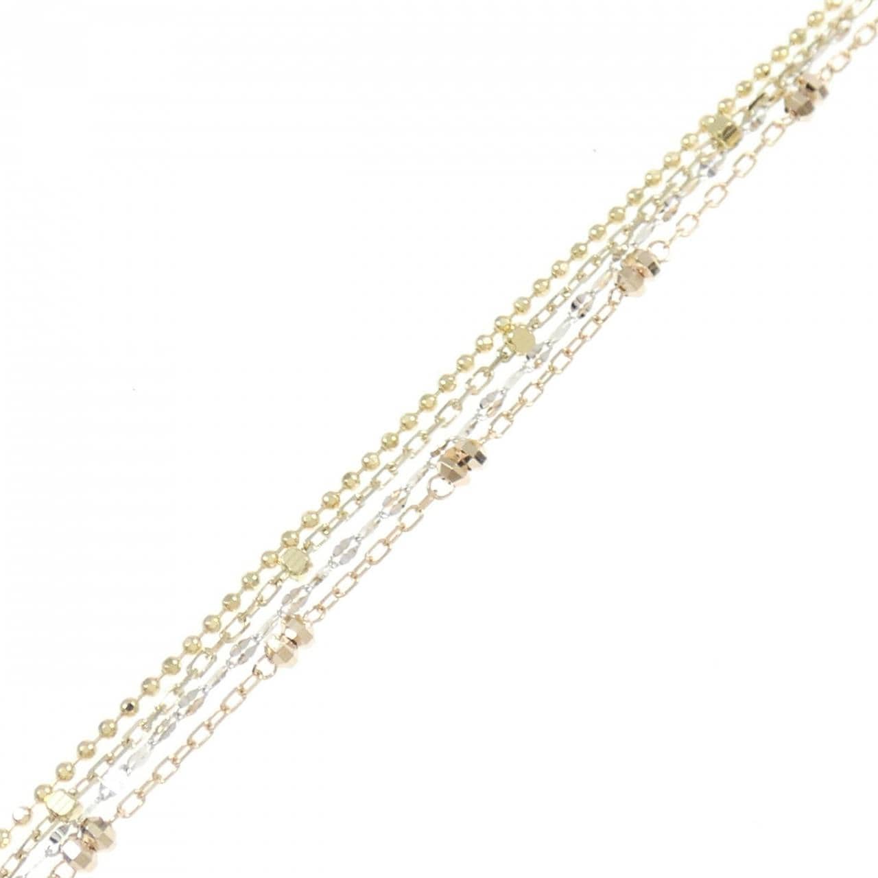 K18 three color bracelet