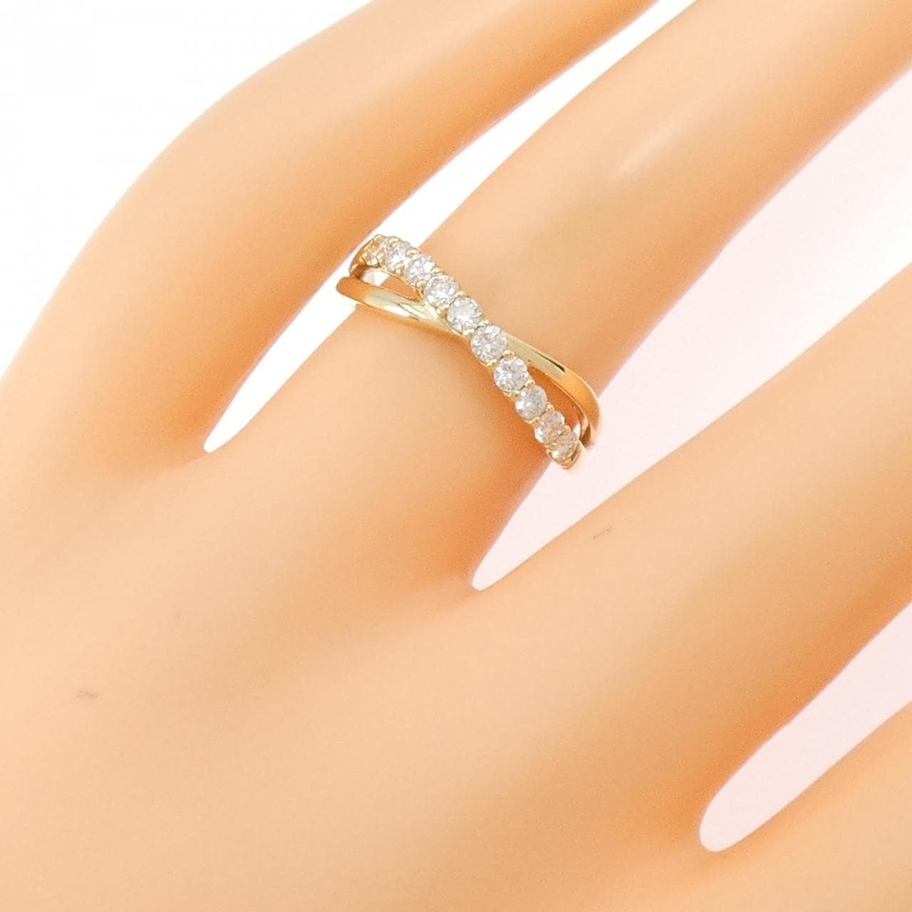 [再加工款] K18YG钻石0.30CT