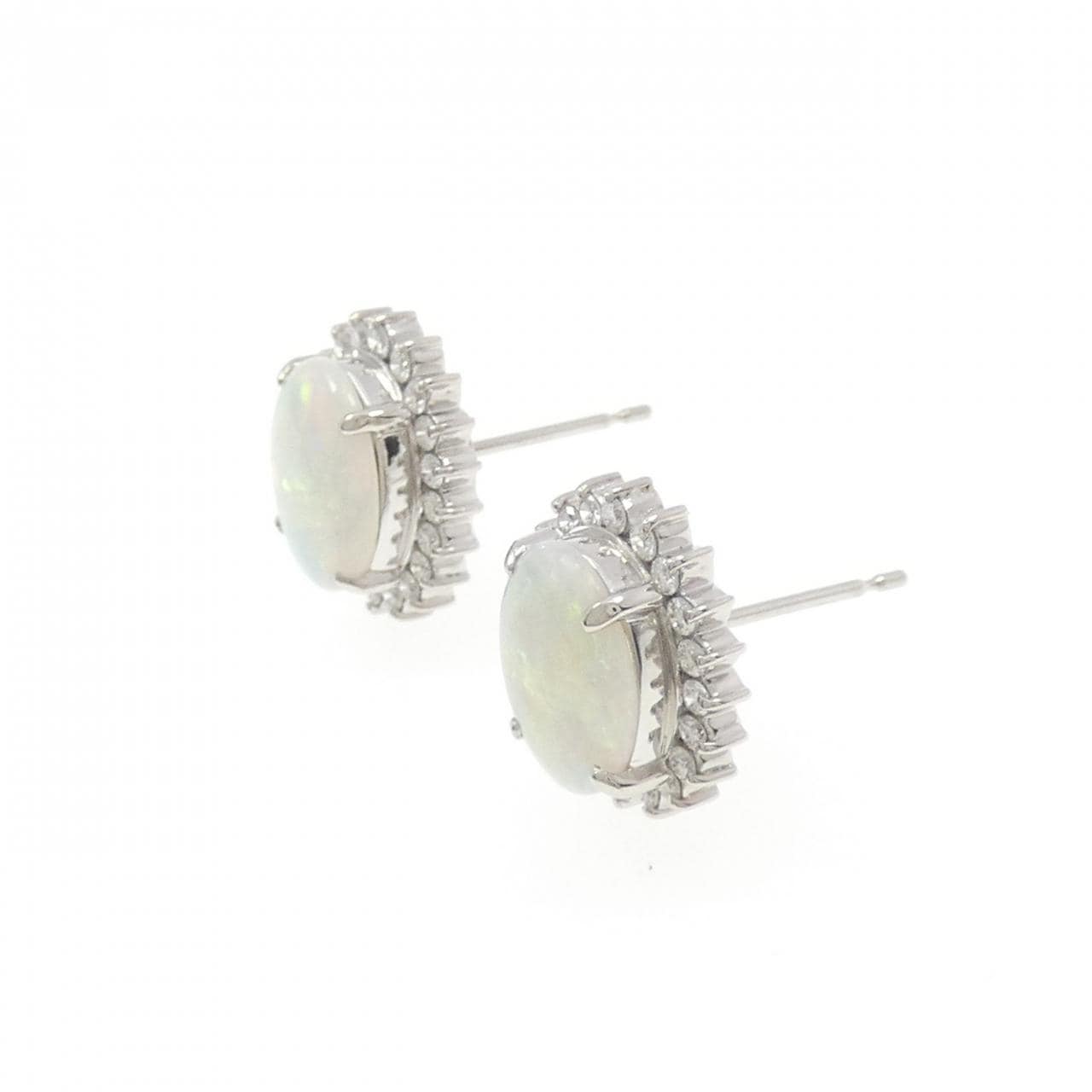 PT900 オパール ピアス 0.96CT