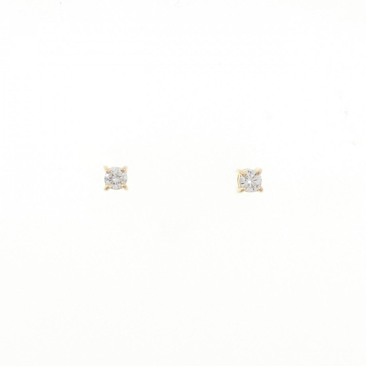 【リメイク】K18YG ダイヤモンド ピアス 0.10CT