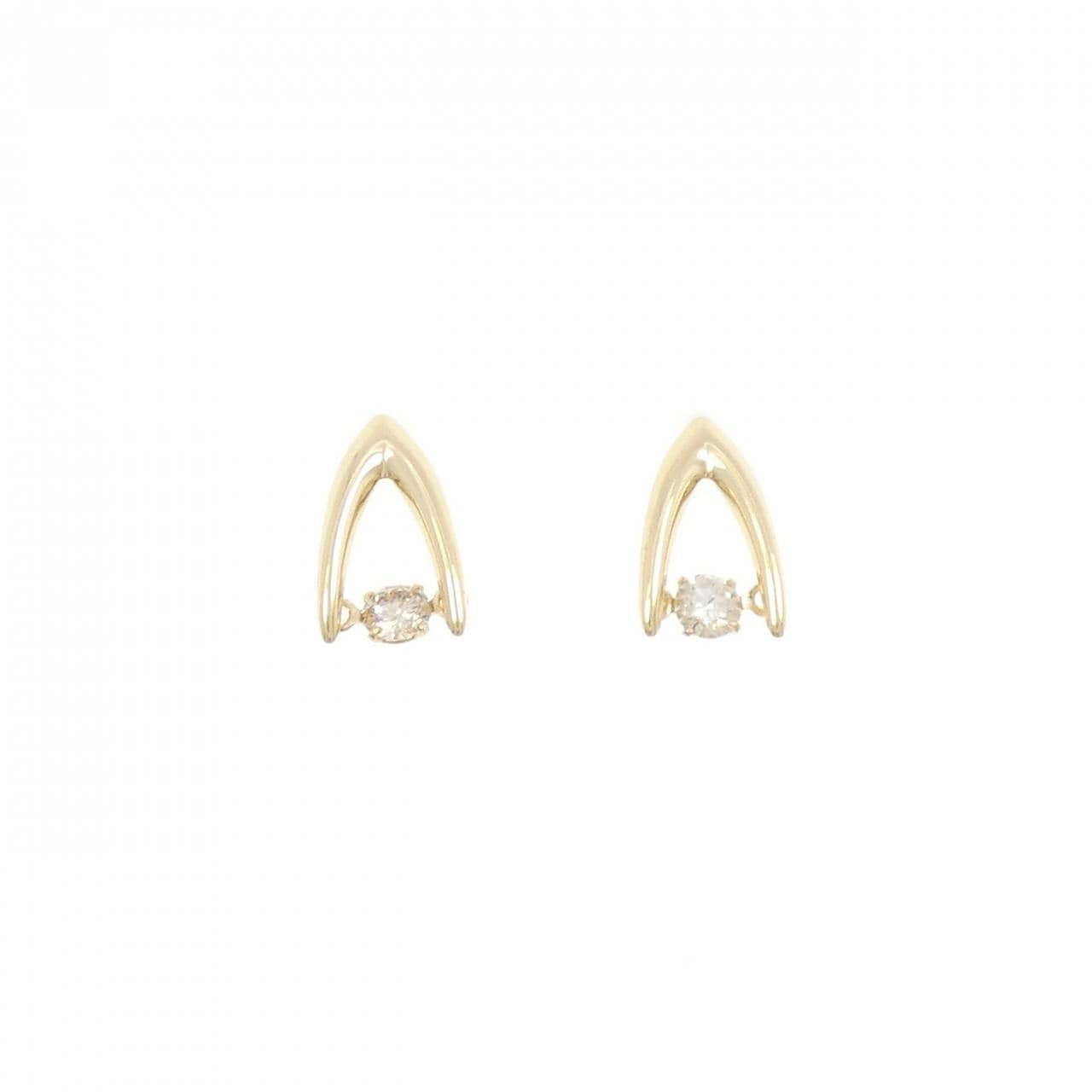 K18YG ダイヤモンド ピアス 0.20CT
