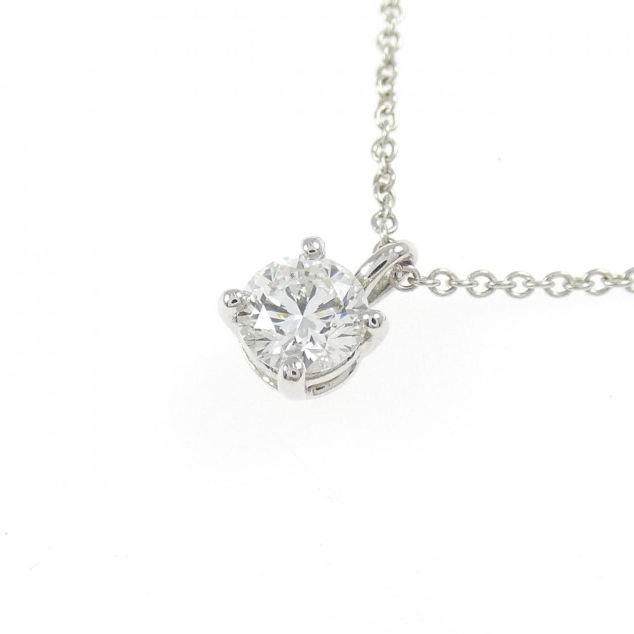 ティファニー ソリティア ネックレス 0.39CT H VVS1 EXT