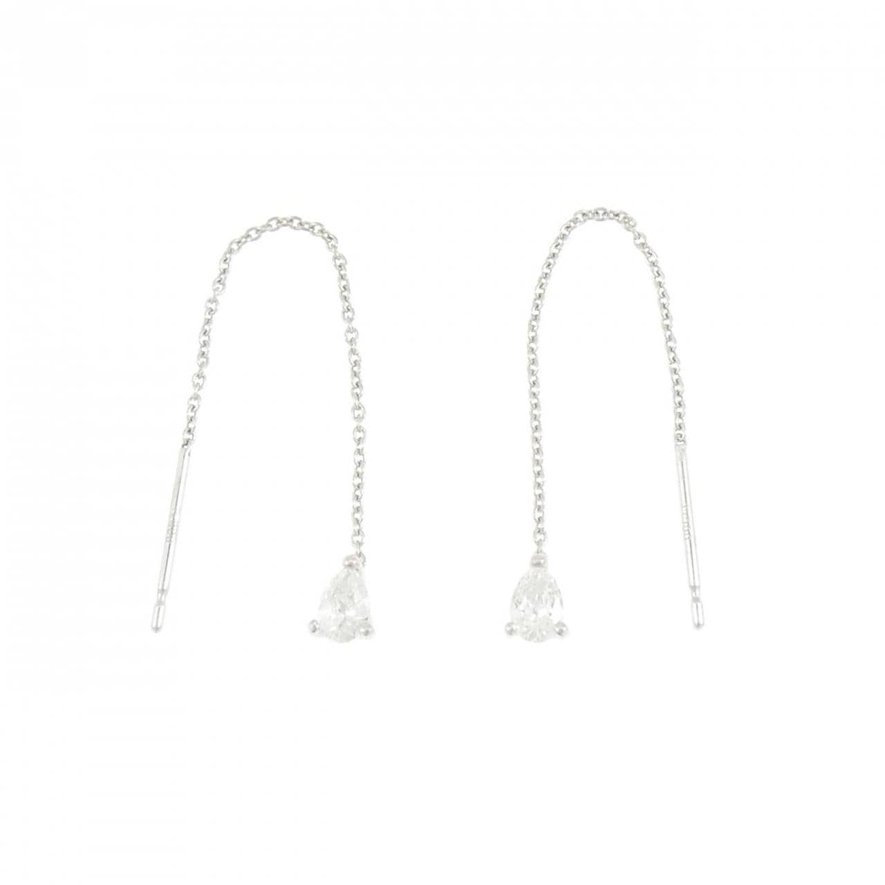 PT900 ダイヤモンド ピアス 0.27CT