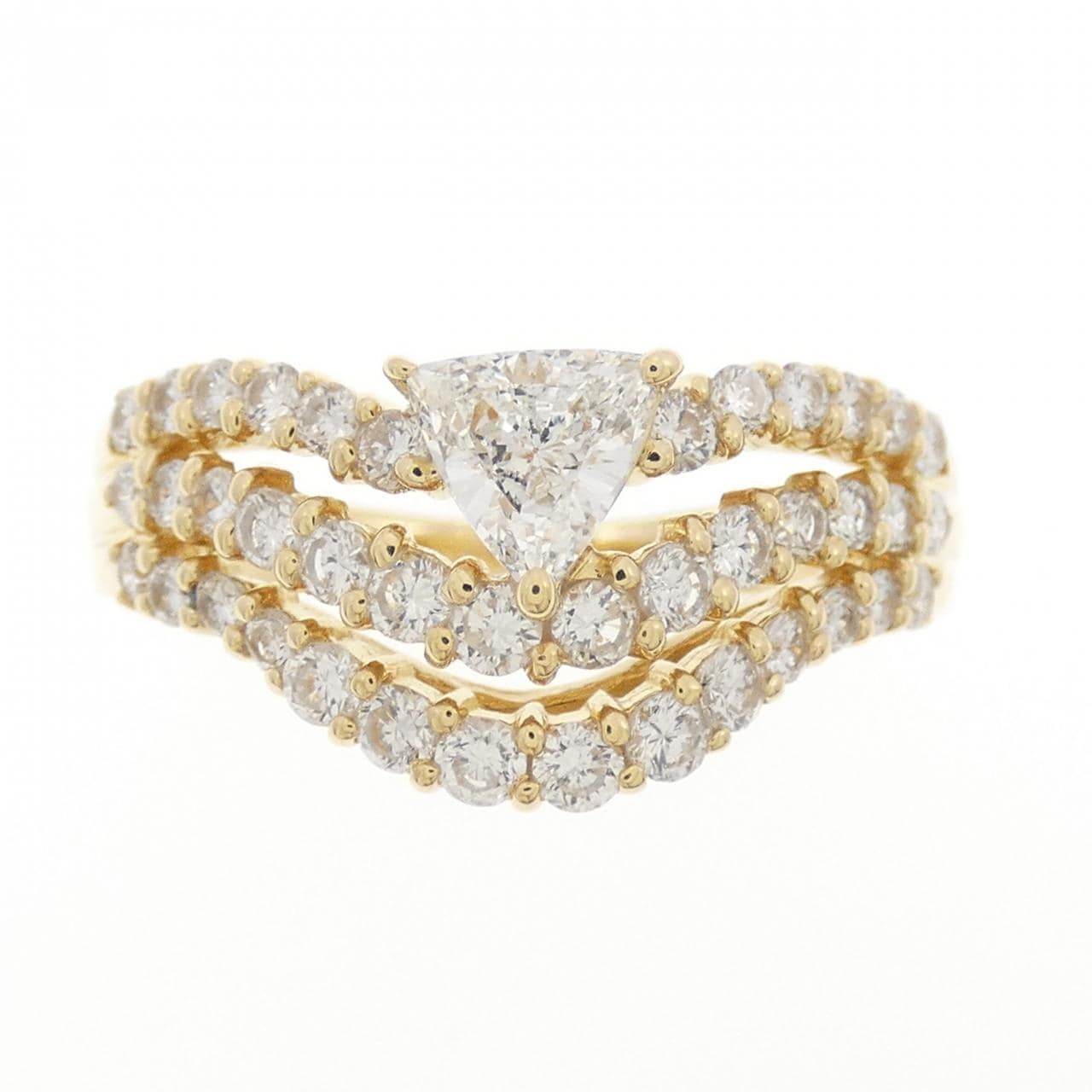 K18YG ダイヤモンド リング 0.300CT