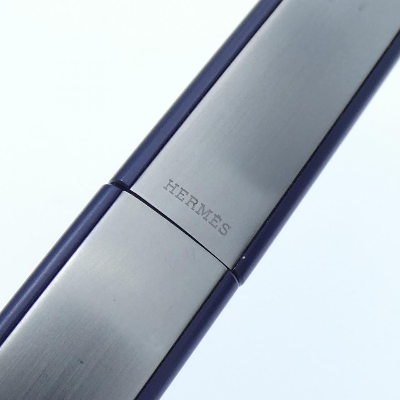 【未使用品】HERMES エルメス　ノーチラス　青い　ボールペン　文具 コメ兵｜エルメス ノーチラス ブルー ボールペン｜エルメス