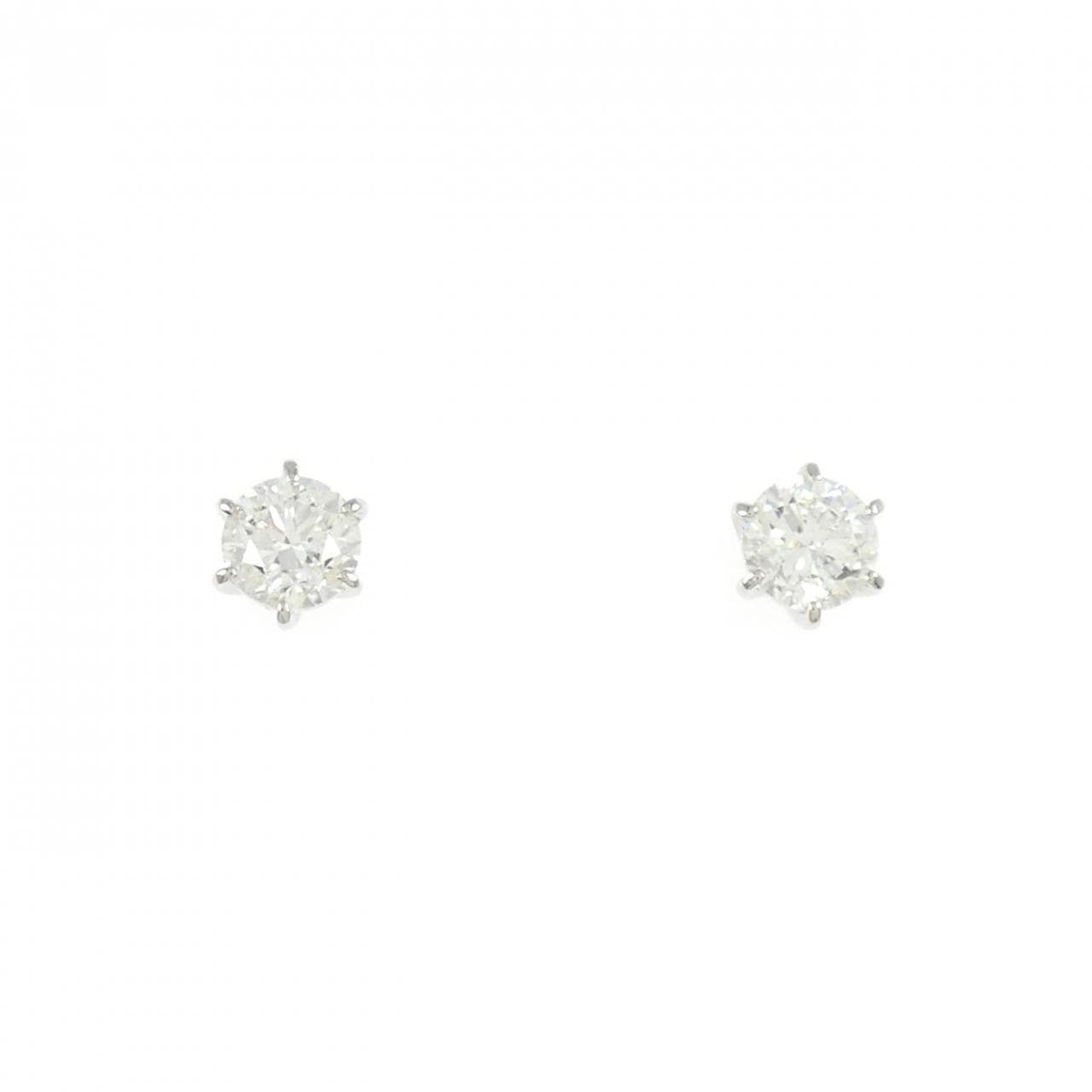 PT900单钻钻石耳环 0.60CT