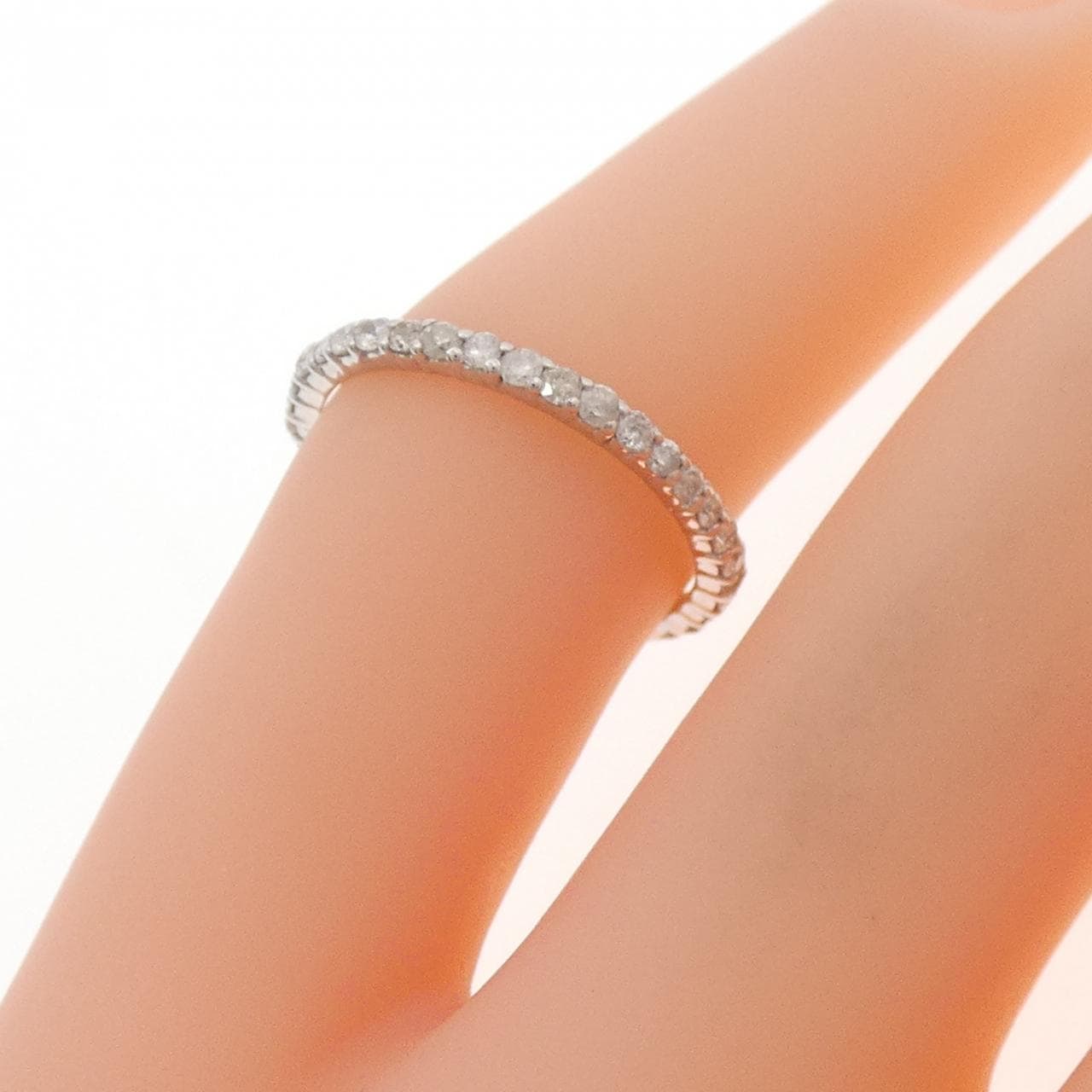 K18WG ダイヤモンド ピンキー  リング 0.30CT