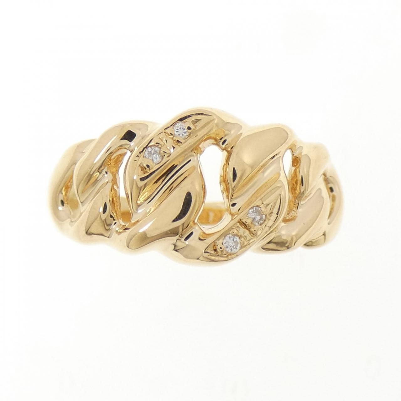 K18YG ダイヤモンド リング 0.02CT