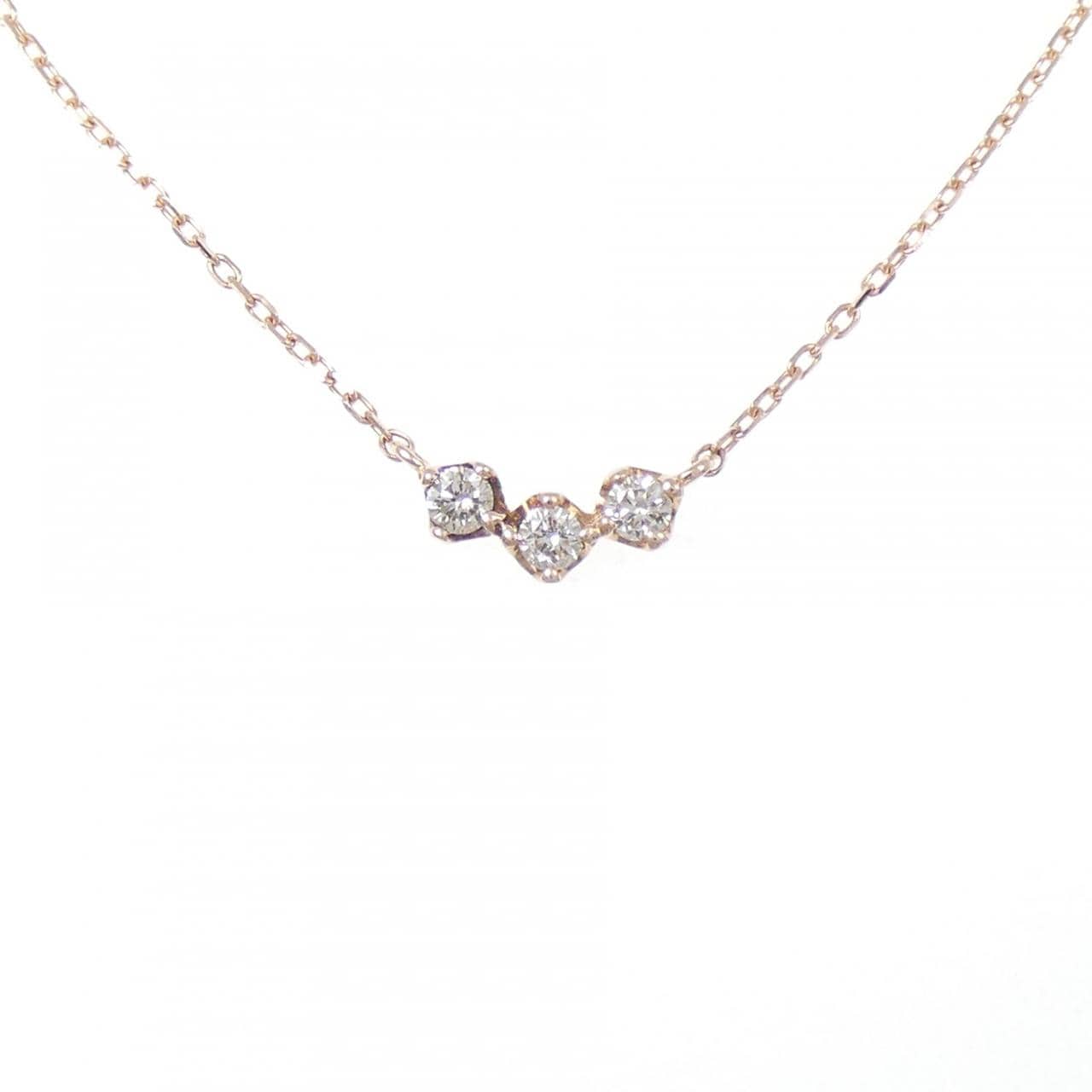 K10PG ダイヤモンド ネックレス 0.10CT