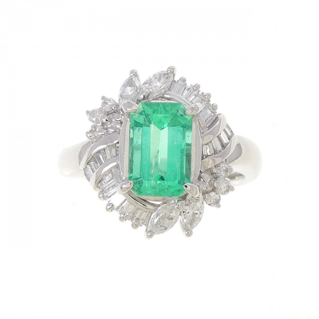 PT900 エメラルド リング 1.14CT