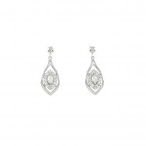 【新品】PT ダイヤモンド ピアス 0.16CT