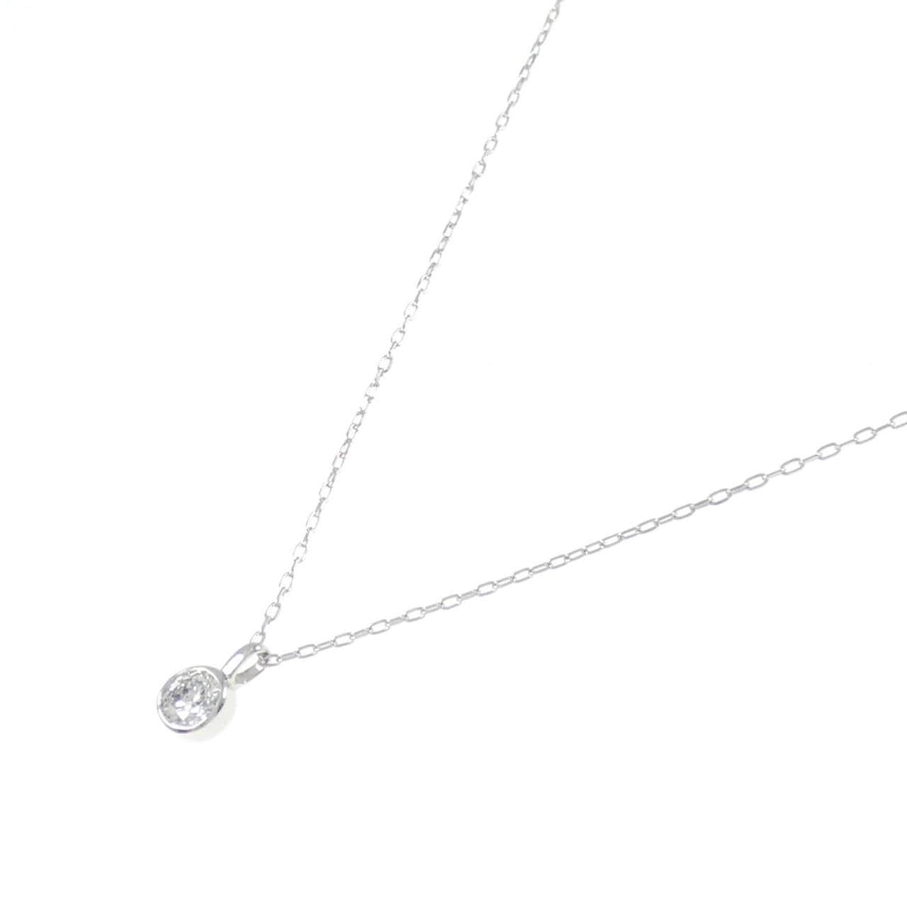 PT900/PT850 ソリティア ダイヤモンド ネックレス 0.337CT