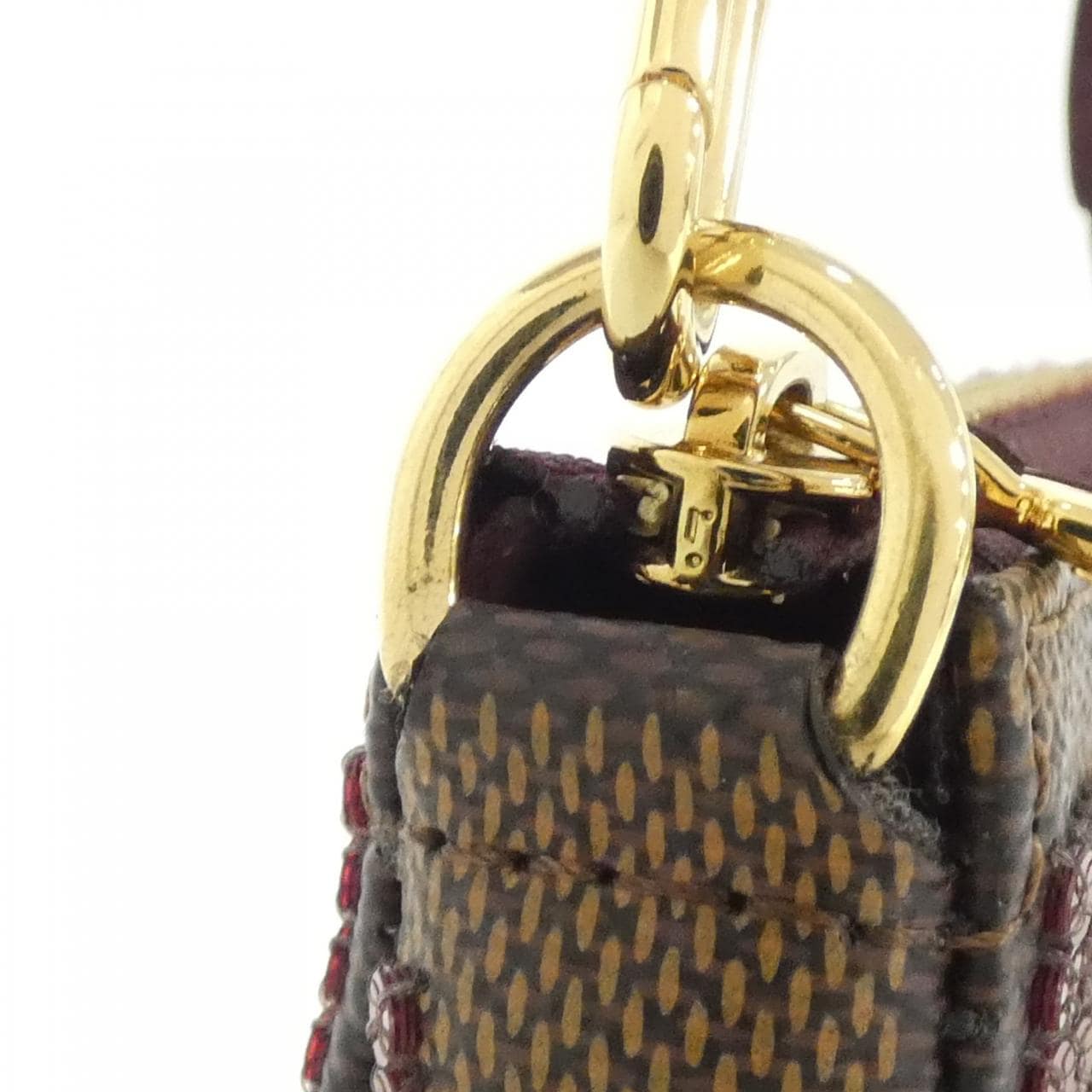 ルイヴィトン ダミエ パイエット ミニ ポシェット アクセソワール N63177 アクセサリーポーチ