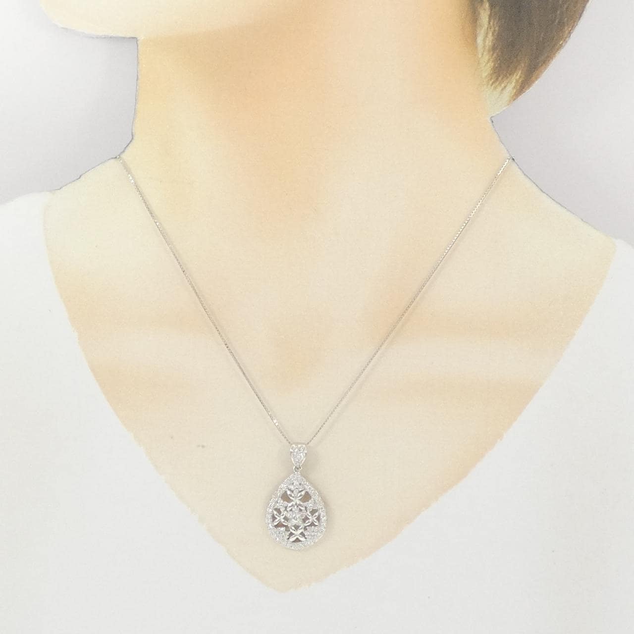 PT900/PT850 ダイヤモンド ネックレス 0.80CT