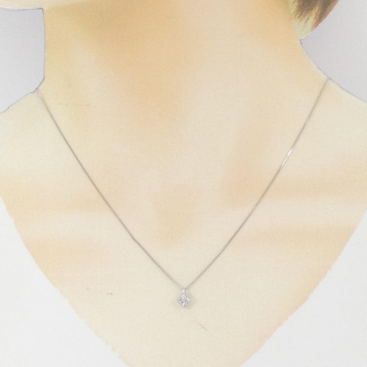 PT900/PT850 ダイヤモンド ネックレス 0.34CT